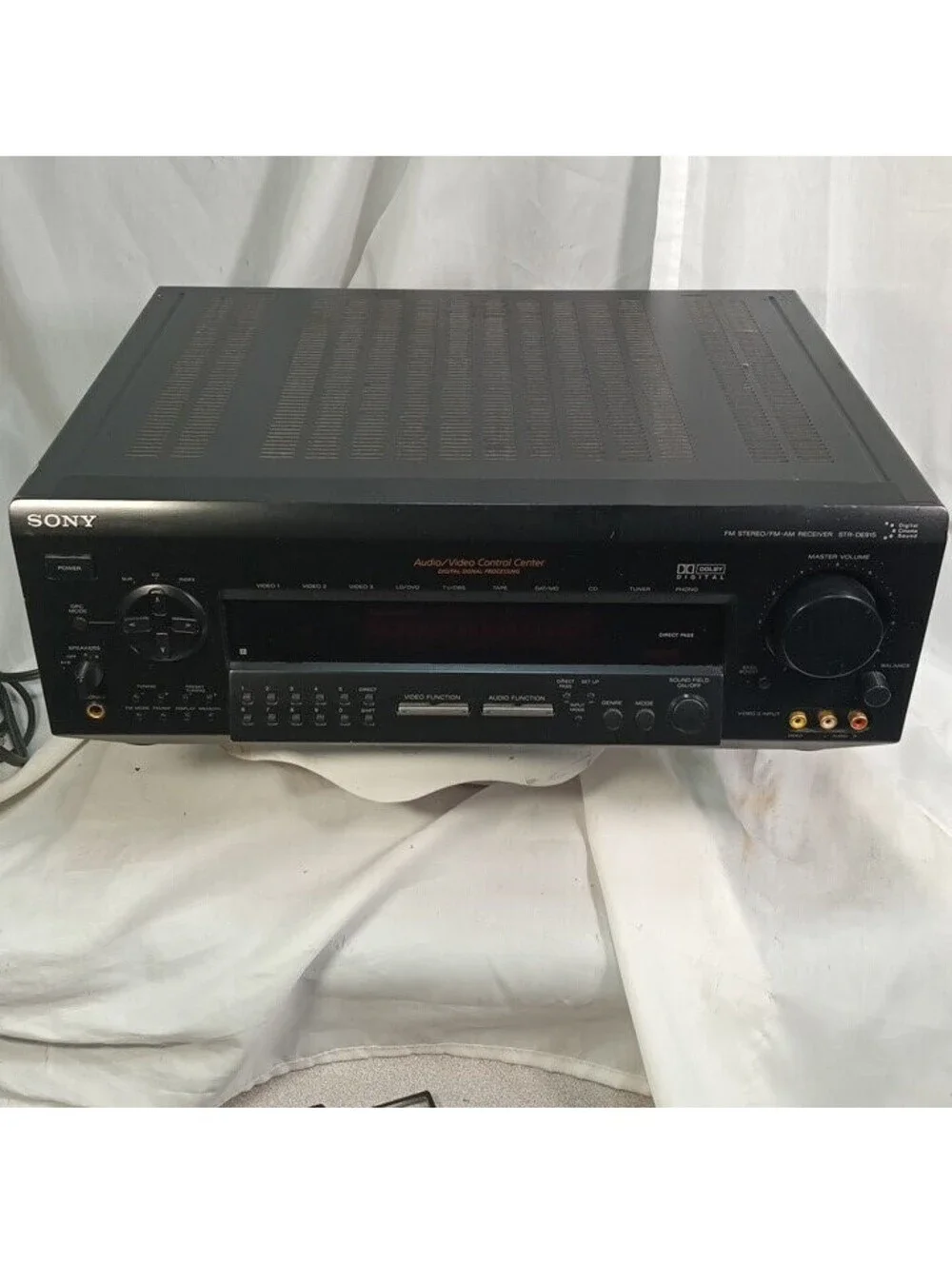 Sony STR-DE915 AM FM Stereo AV Receiver Home Theater Surround Sound Black Tested